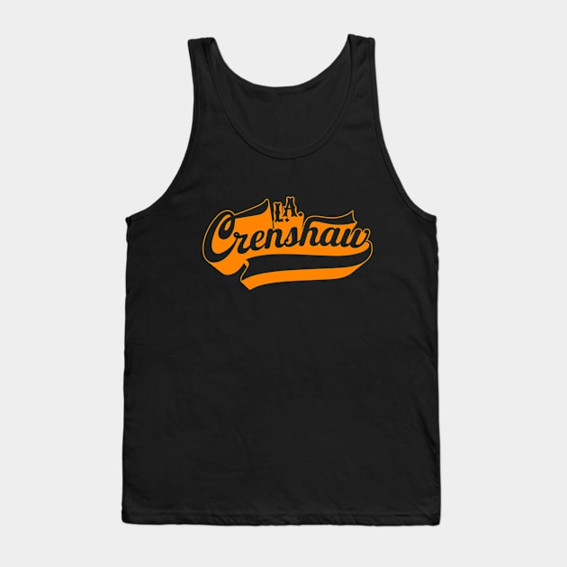 Los Angeles Crenshaw lettering - Crenshaw LA - L.A. Crenshaw Logo Tank Top by Boogosh